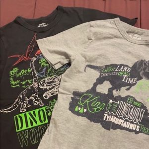 TWO Dino OshKosh shirts (boys)